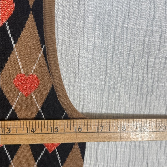 Anthropologie Maeve Vera  Jacquard Sweater Vest Size M - Picture 7 of 8